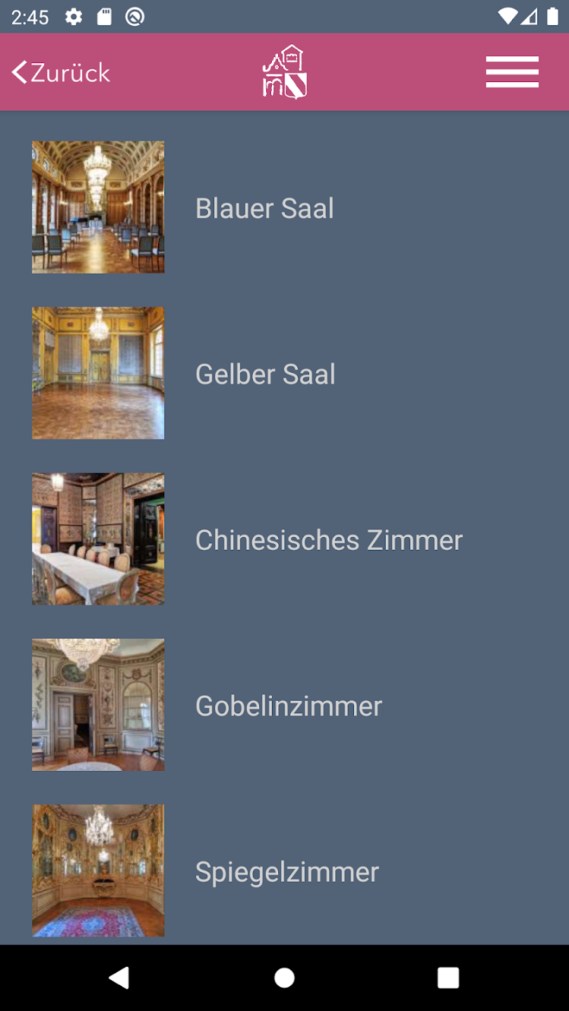 Schloss Waldenburg (Android App) — 4